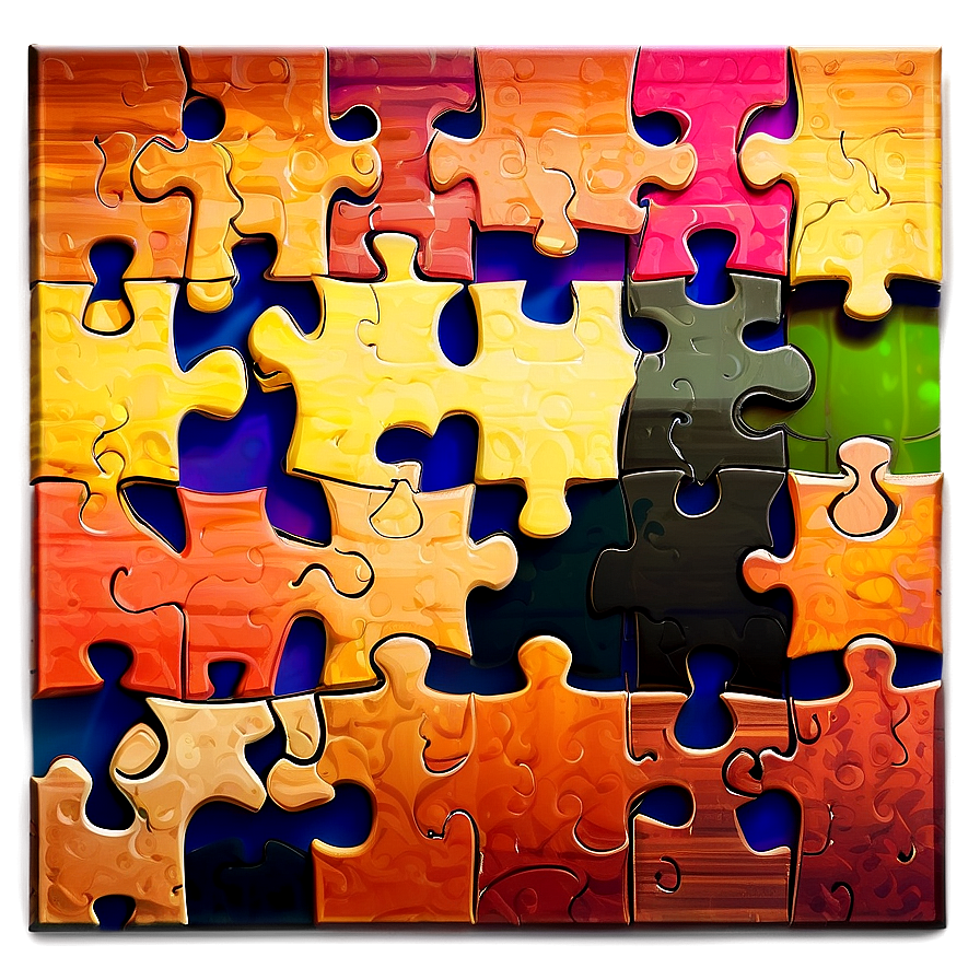 Abstract Jigsaw Design Png 57 PNG