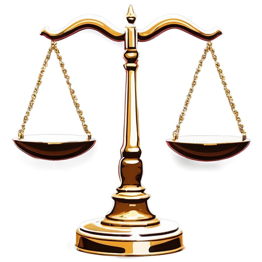 Abstract Justice Scale Png 06132024 PNG