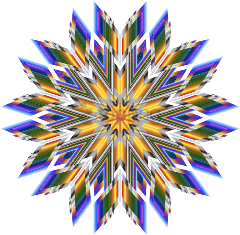 Abstract Kaleidoscopic Art PNG