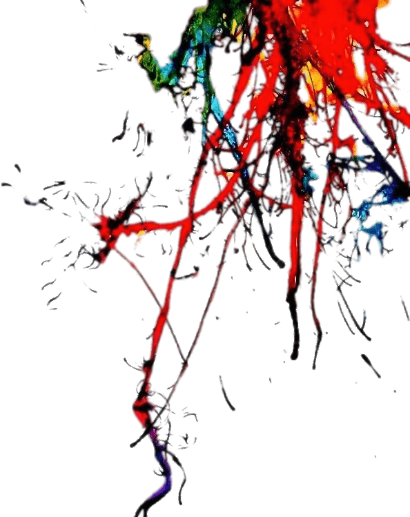 Abstract Ketchup Splatter Art PNG