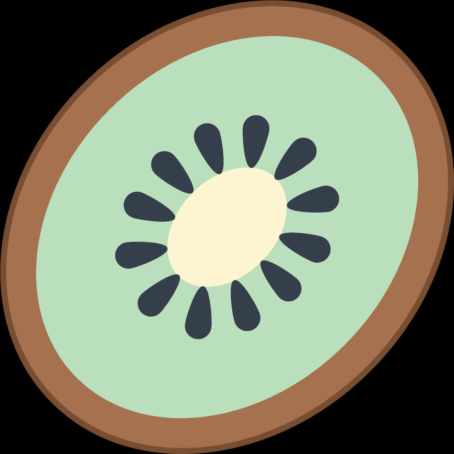 Abstract Kiwi Fruit Design PNG