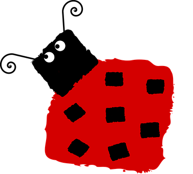 Abstract Ladybug Illustration PNG