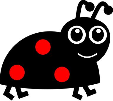 Abstract Ladybug Smile Face PNG