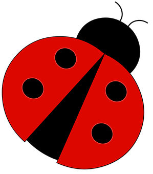 Abstract Ladybug Symbol PNG
