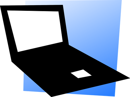 Abstract Laptop Silhouette PNG