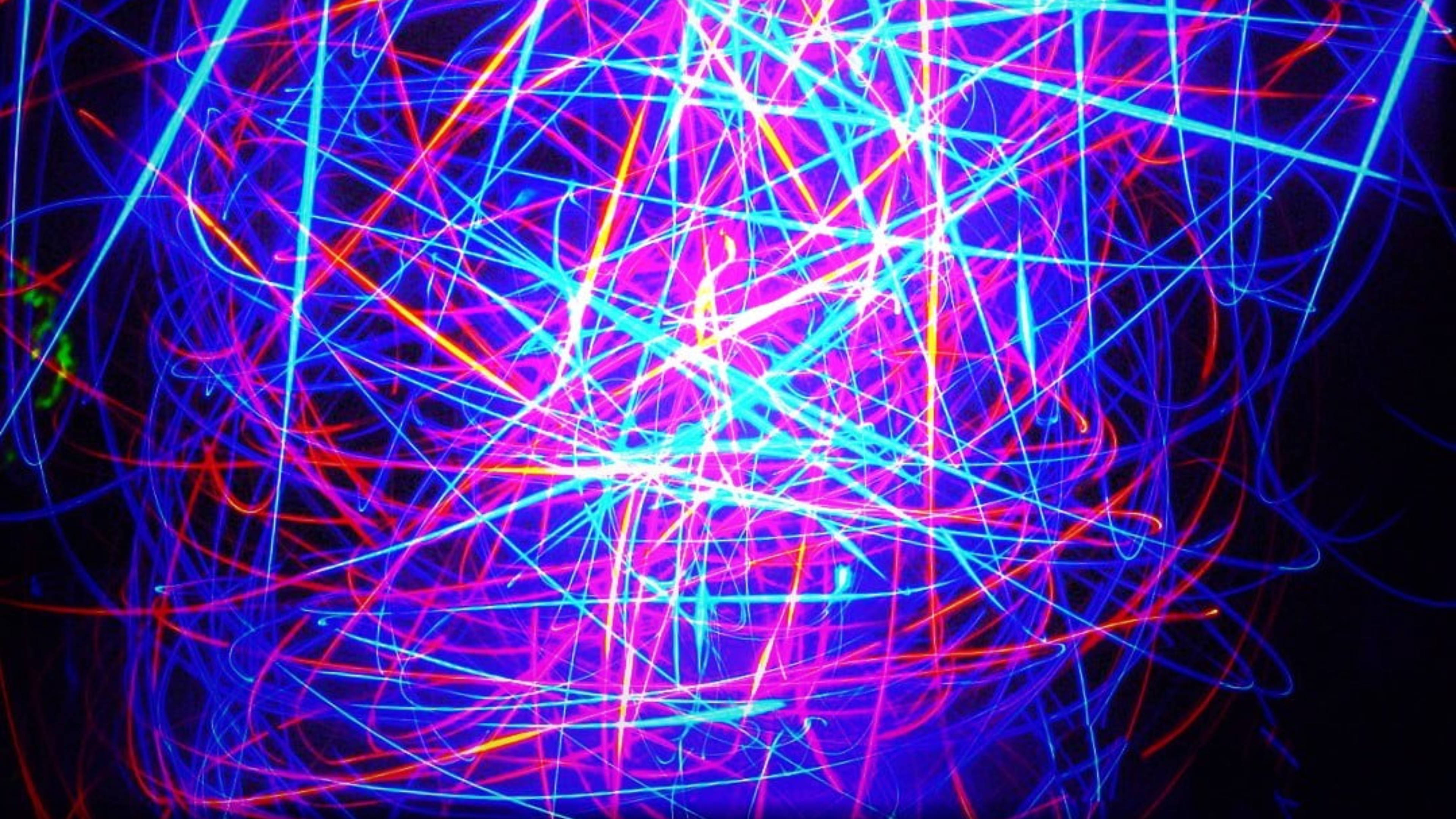 Abstract Laser Led 4k Wallpaper