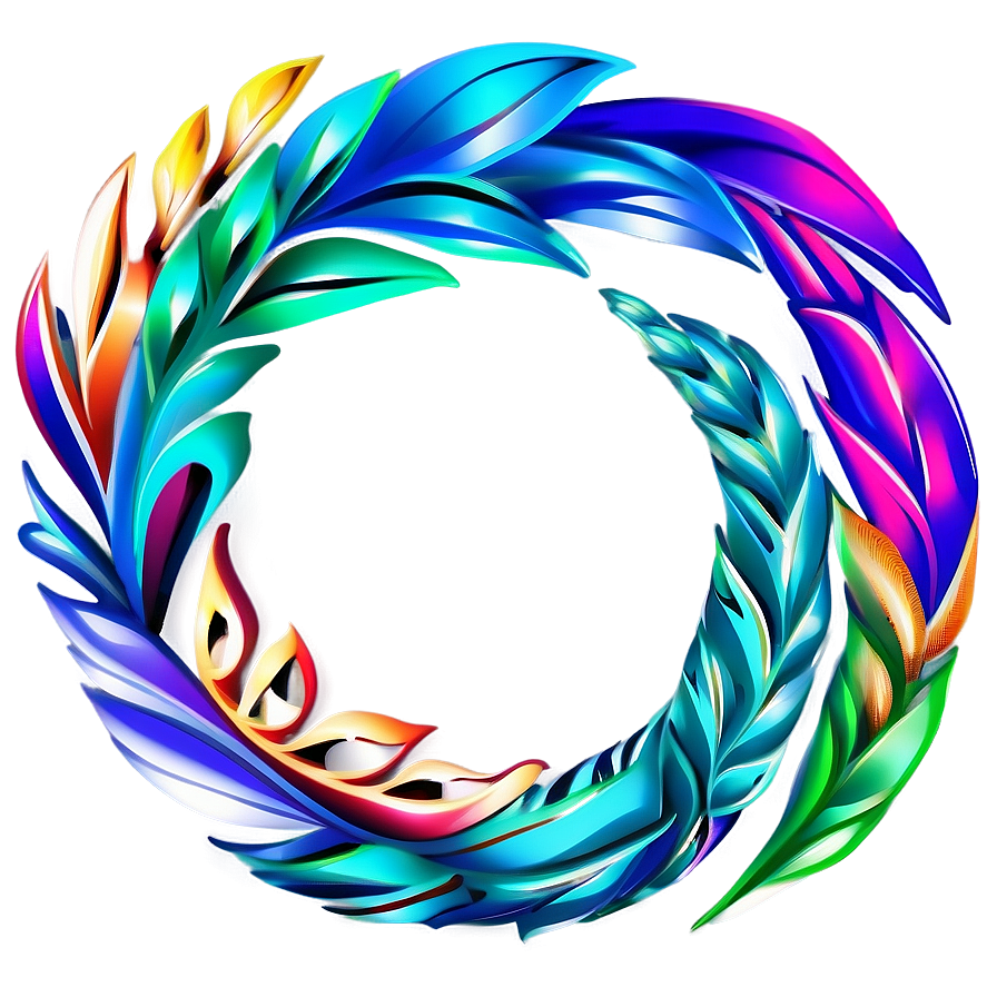 Abstract Laurel Art Png 06262024 PNG