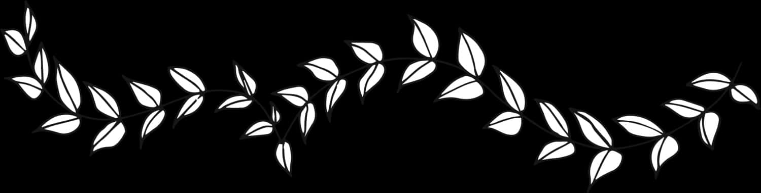 Abstract Leaf Pattern Banner PNG
