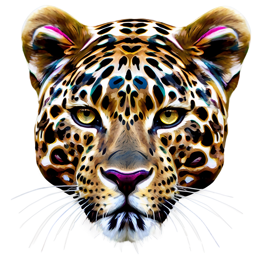 Download Abstract Leopard Art Png Odm55 | Wallpapers.com