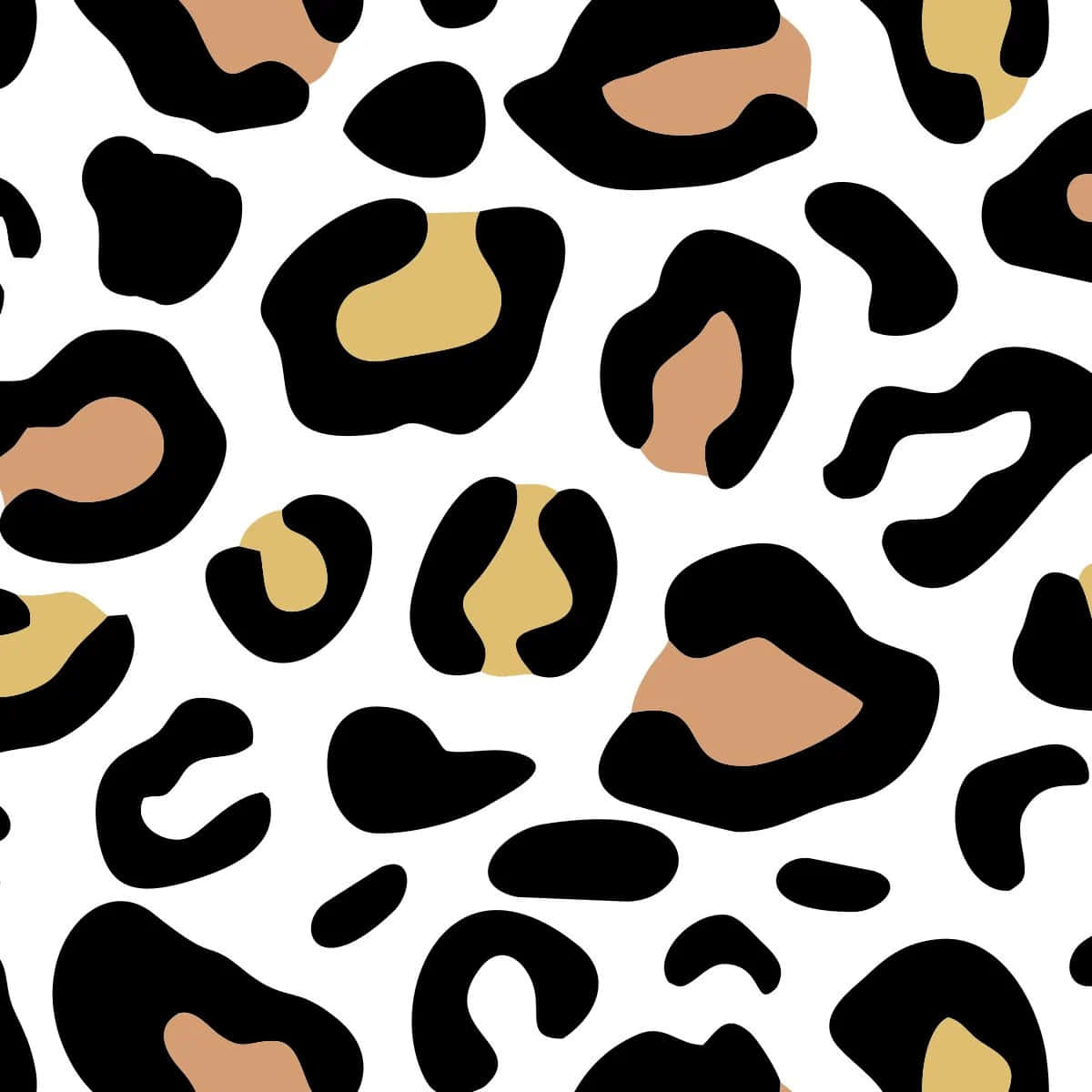 Abstract Leopard Print Pattern Wallpaper