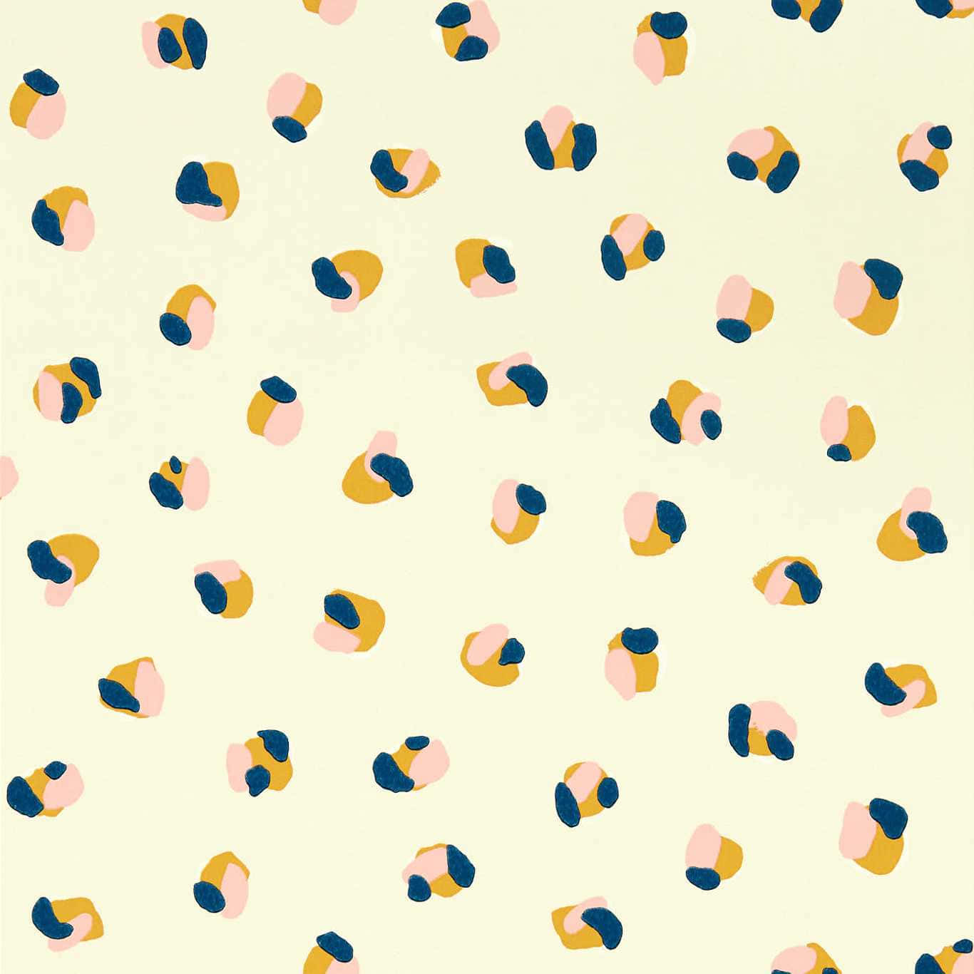 Abstract Leopard Print Pattern Wallpaper