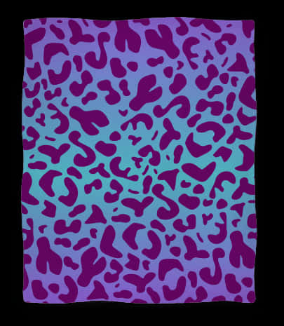 Abstract Leopard Print Purple Gradient PNG