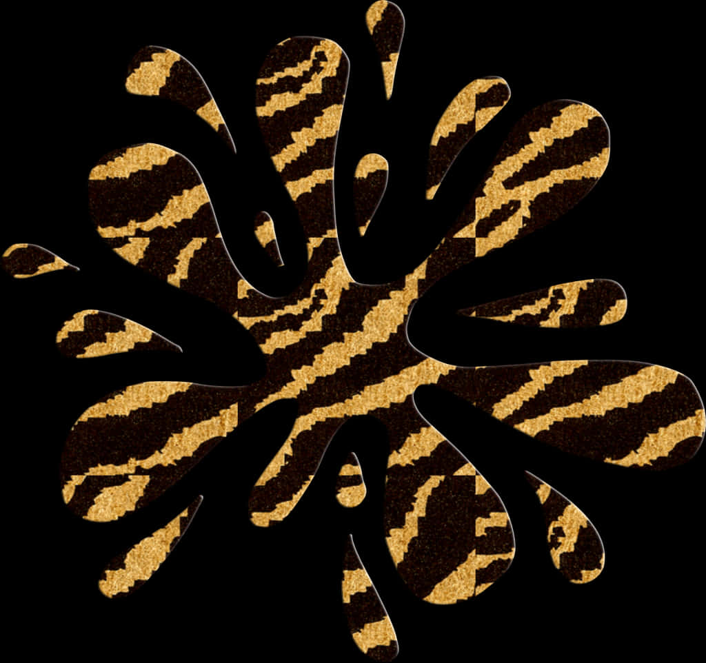 Abstract Leopard Print Splash PNG