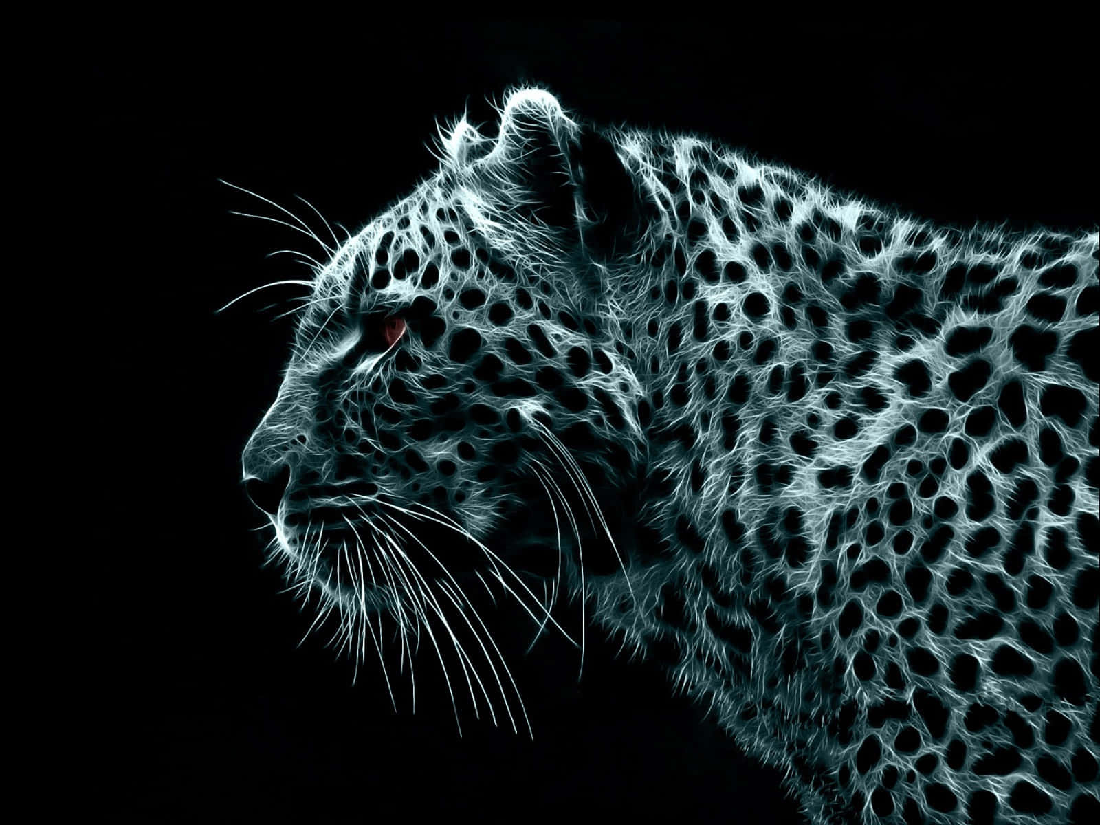 Abstract Leopard Profile Wallpaper