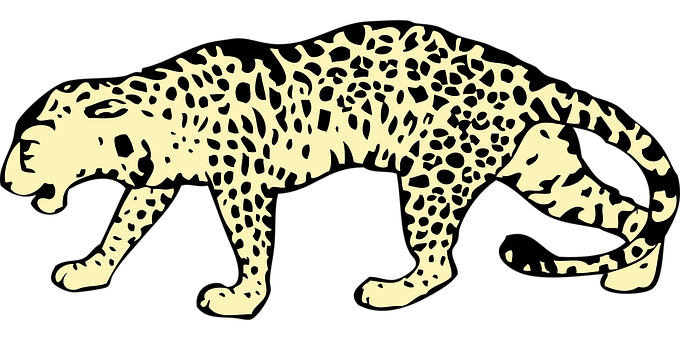 Abstract Leopard Silhouette Art PNG