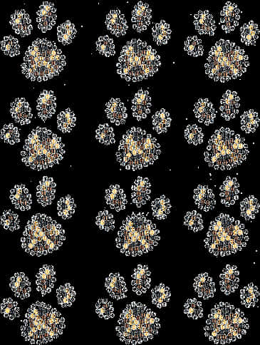 Abstract Leopard Spots Pattern PNG