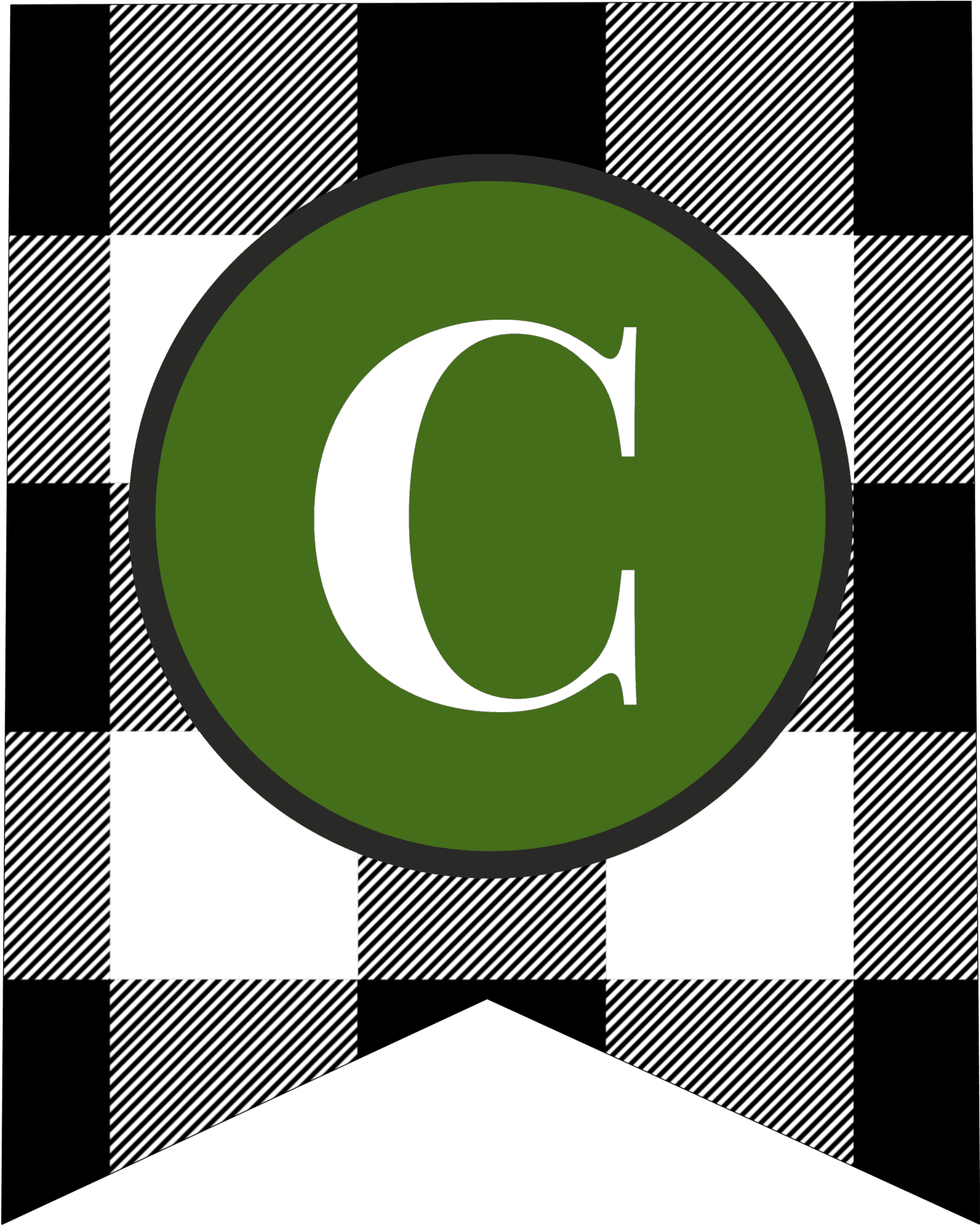 Abstract Letter C Design PNG