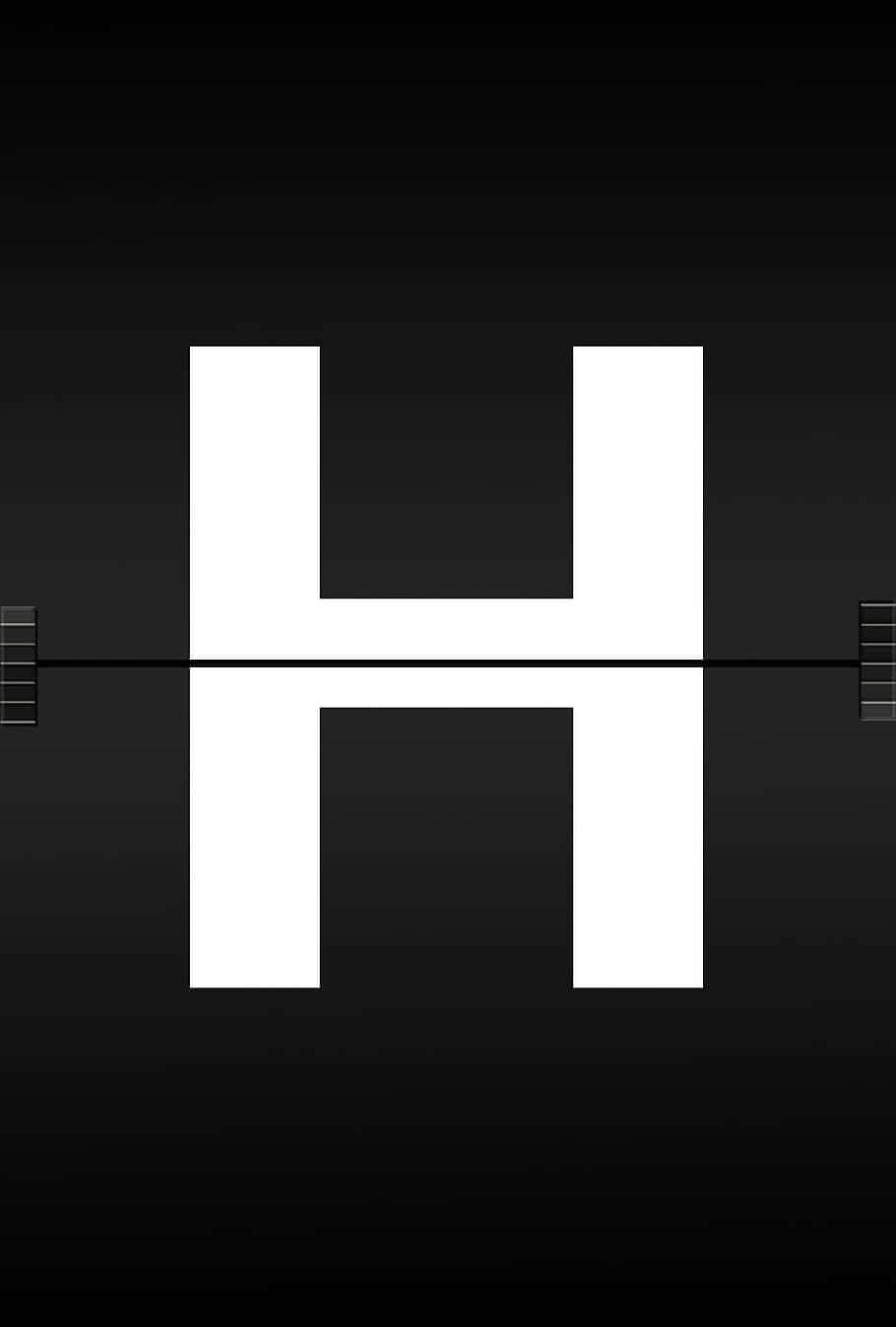 Abstract Letter H Design Wallpaper