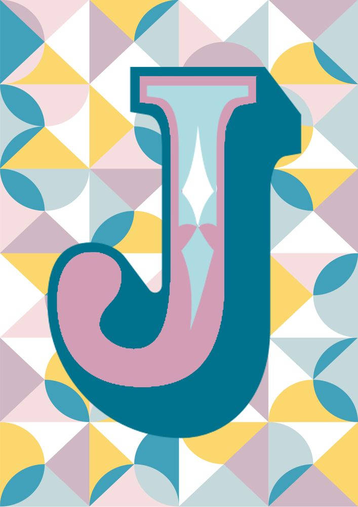 Abstract Letter J Wallpaper