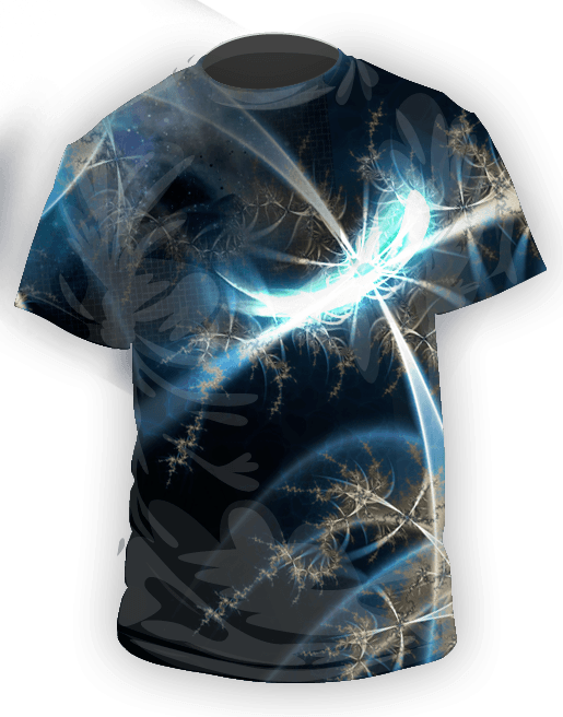 Abstract Light Design T Shirt Template PNG