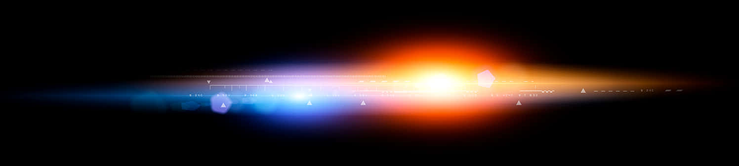 Abstract Light Streaks Banner PNG