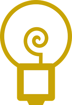 Abstract Lightbulb Icon PNG