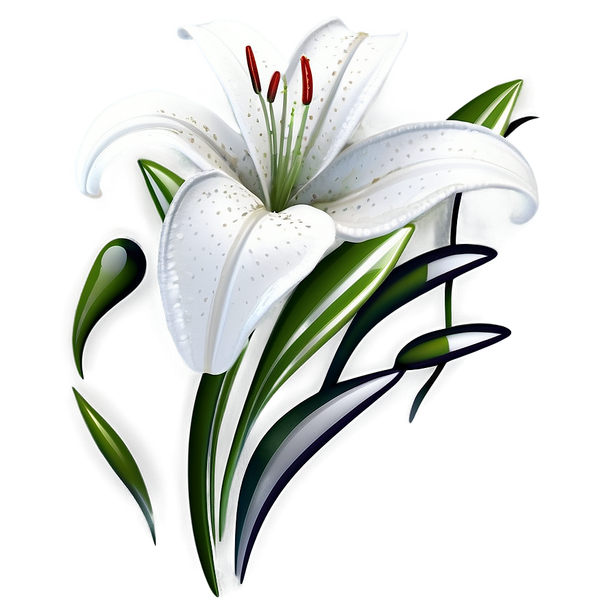 Abstract Lily Flower Png Ntd54 PNG