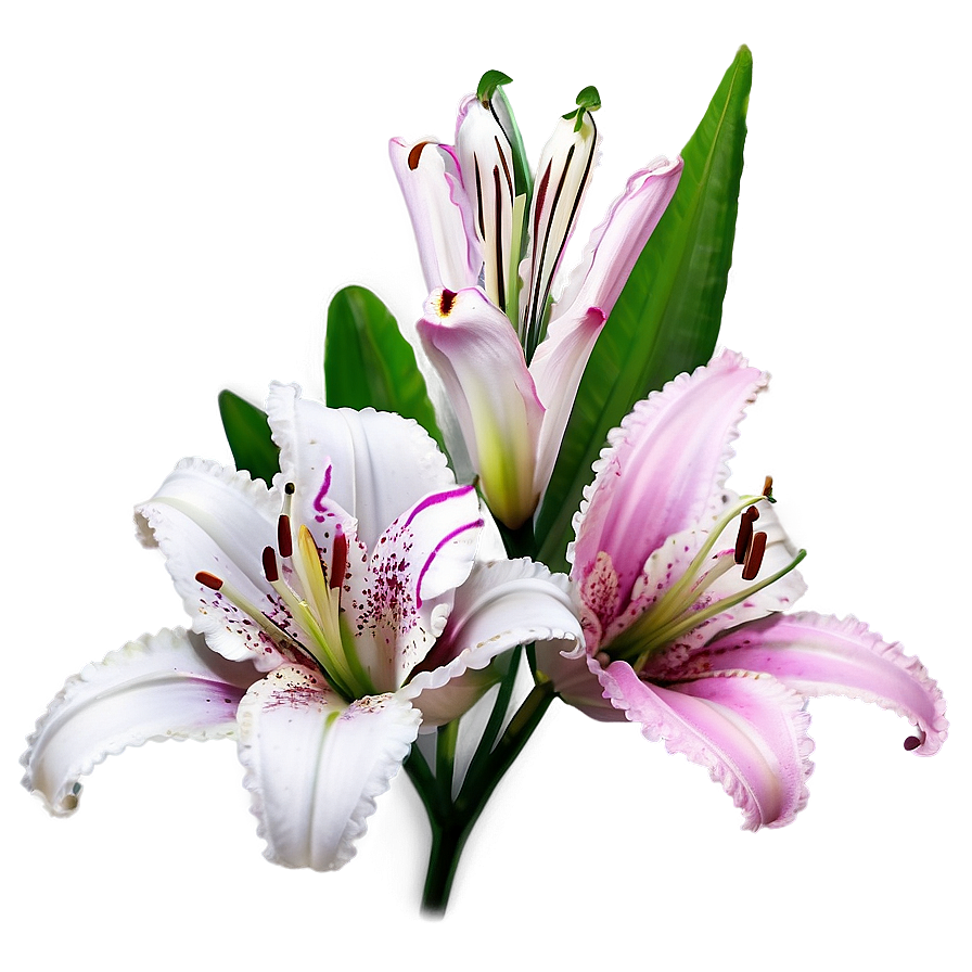 Abstract Lily Flower Png Rtb PNG