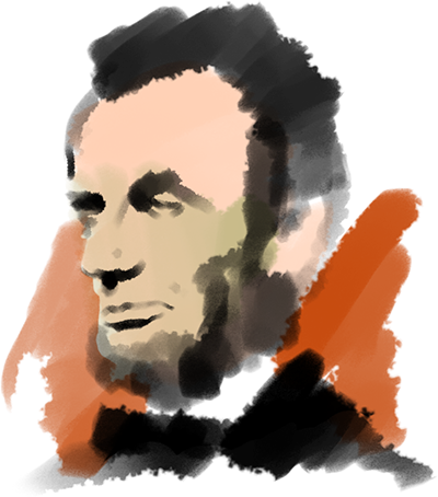 Abstract Lincoln Portrait PNG