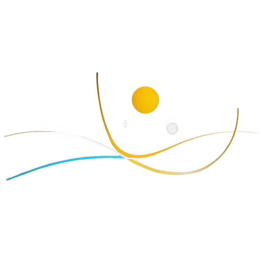 Abstract Line Artwith Circles PNG