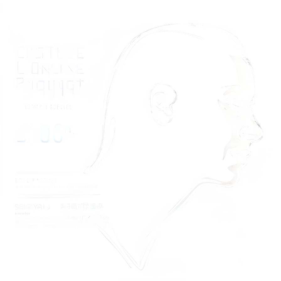 Abstract Line Vector Profile Art PNG