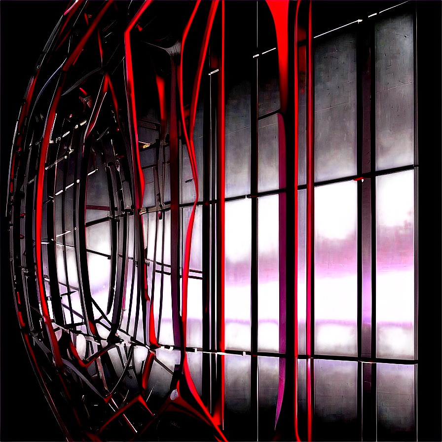 Abstract Lines In Black And Red Png 06262024 PNG