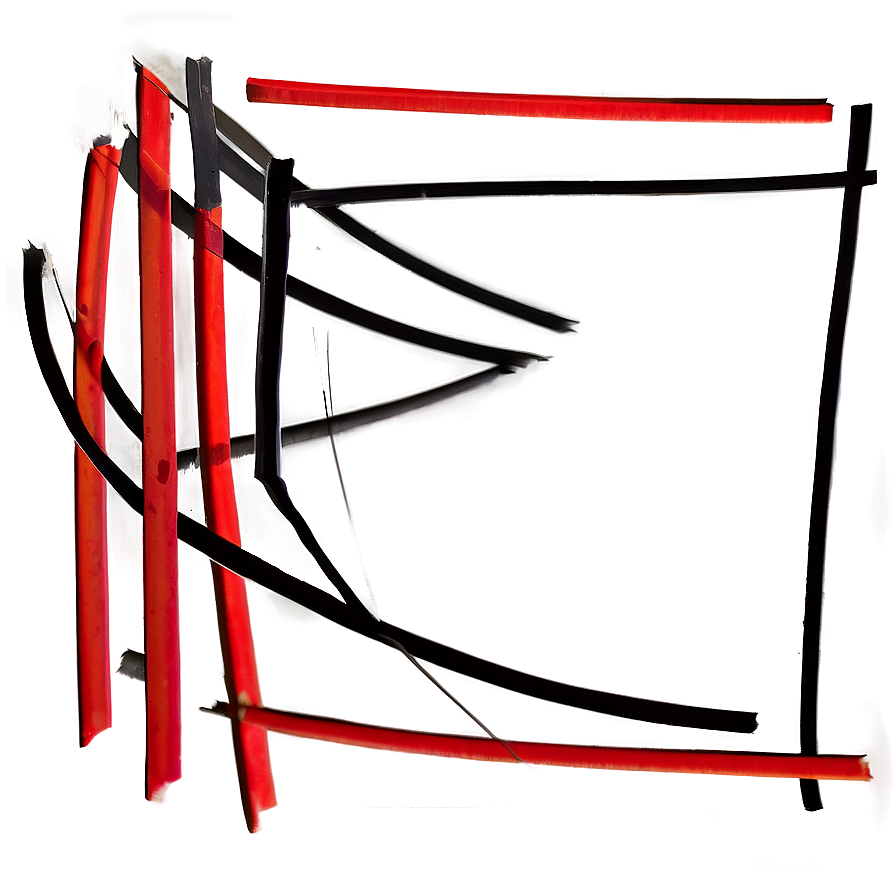 Abstract Lines In Black And Red Png 51 PNG