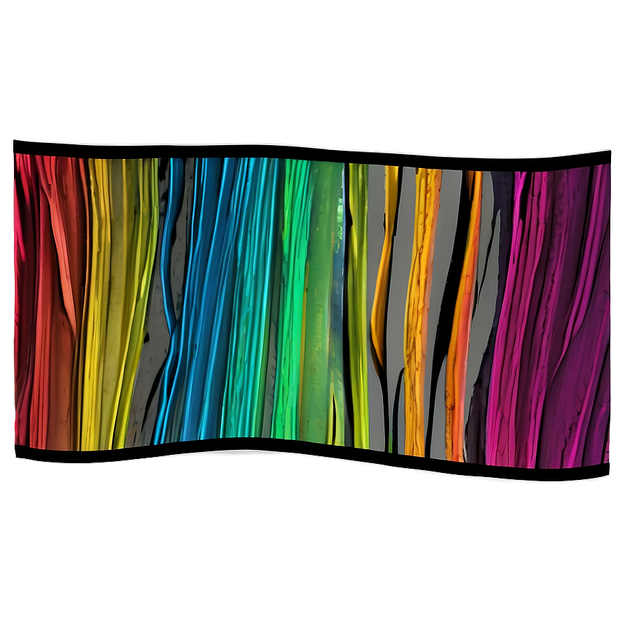 Abstract Lines With Color Splash Png 06262024 PNG