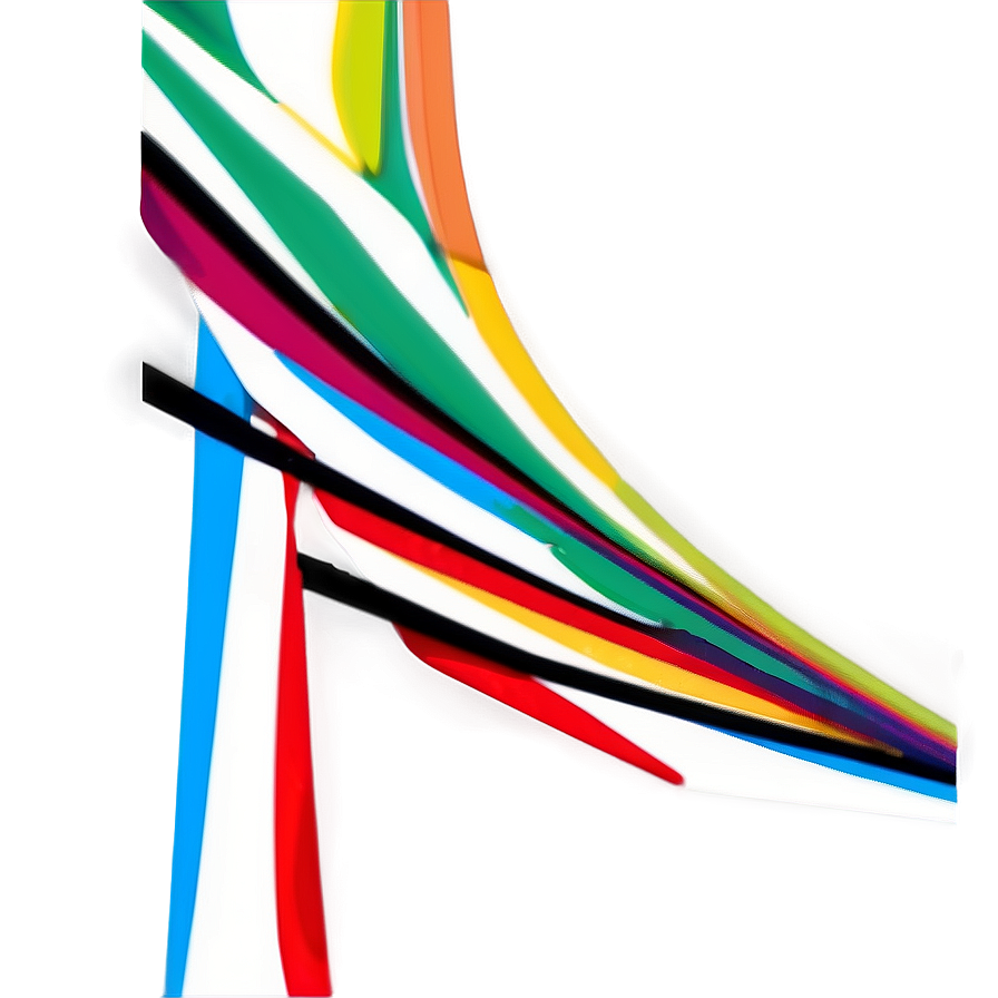 Abstract Lines With Color Splash Png Lbv PNG
