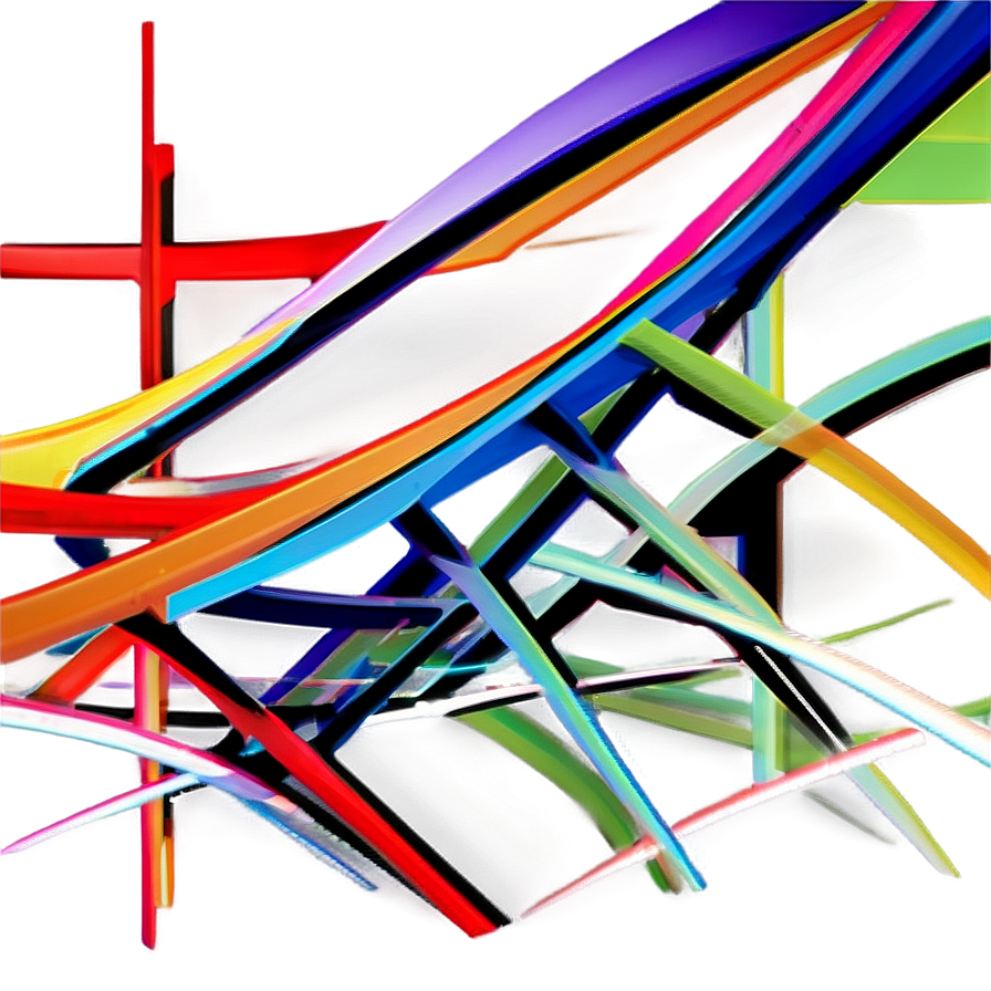 Abstract Lines With Gradient Png 98 PNG