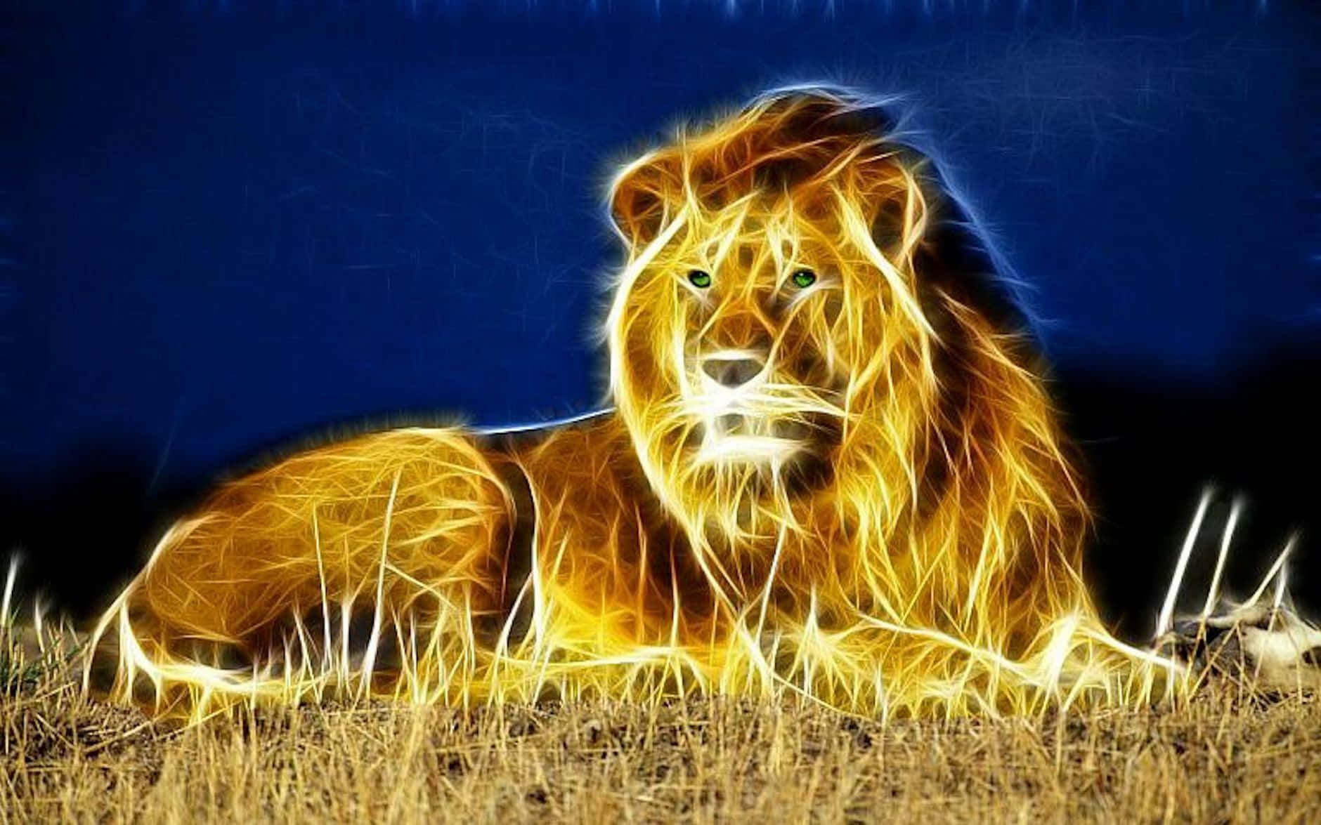 "The Abstract Lion" Wallpaper