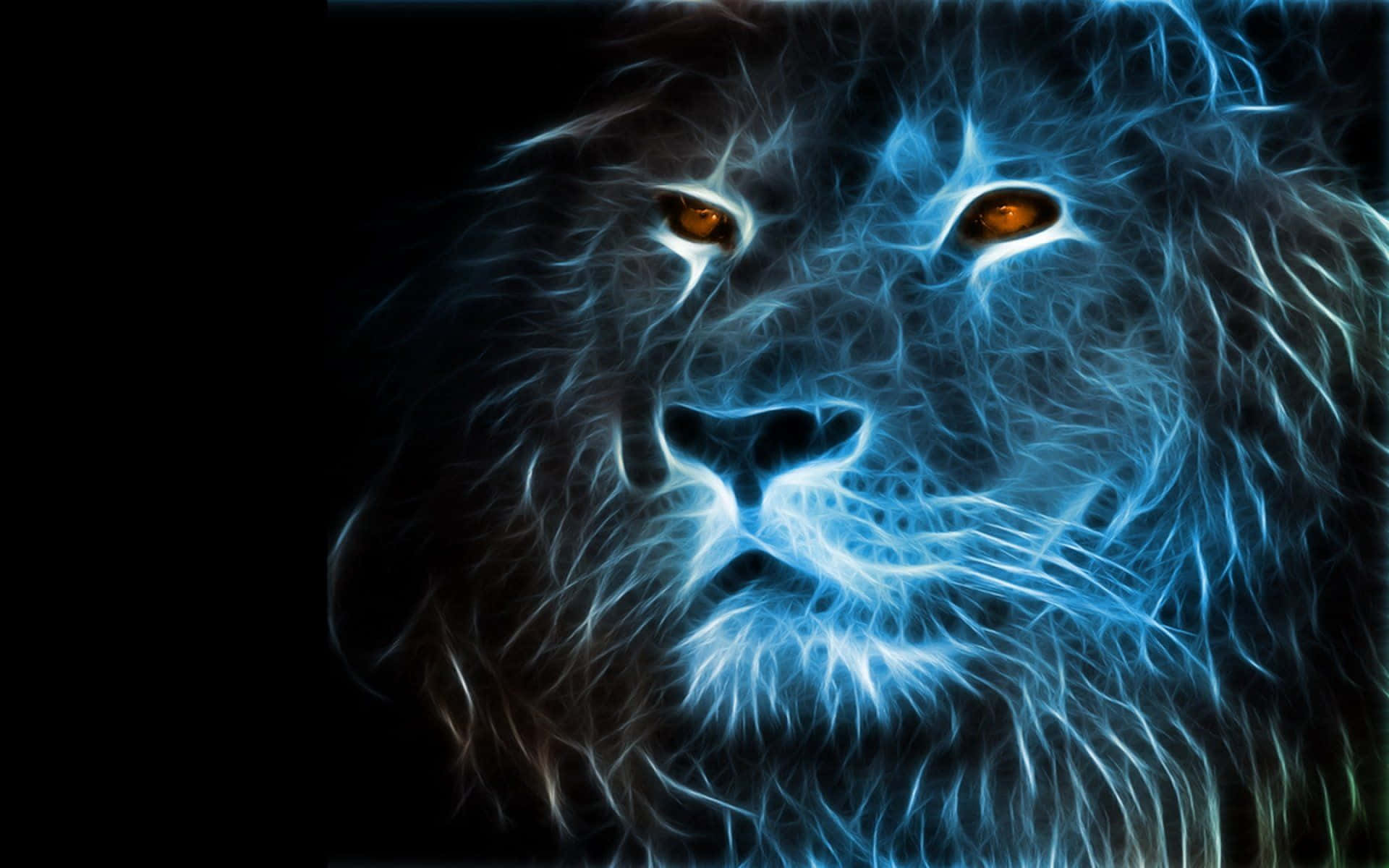 Majestic Abstract Lion Wallpaper