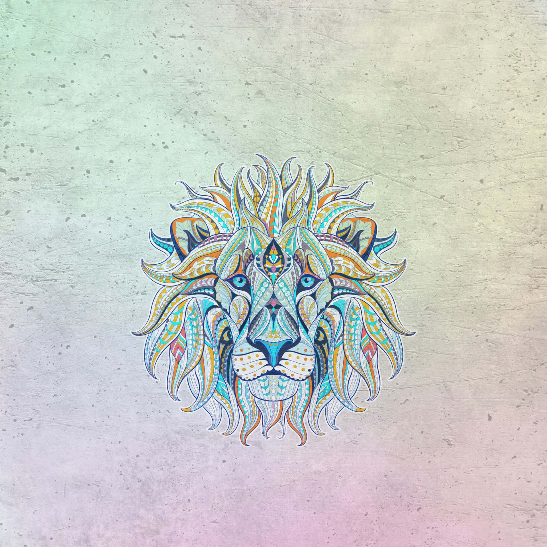A Spectacular Abstract Image of a Lion Wallpaper
