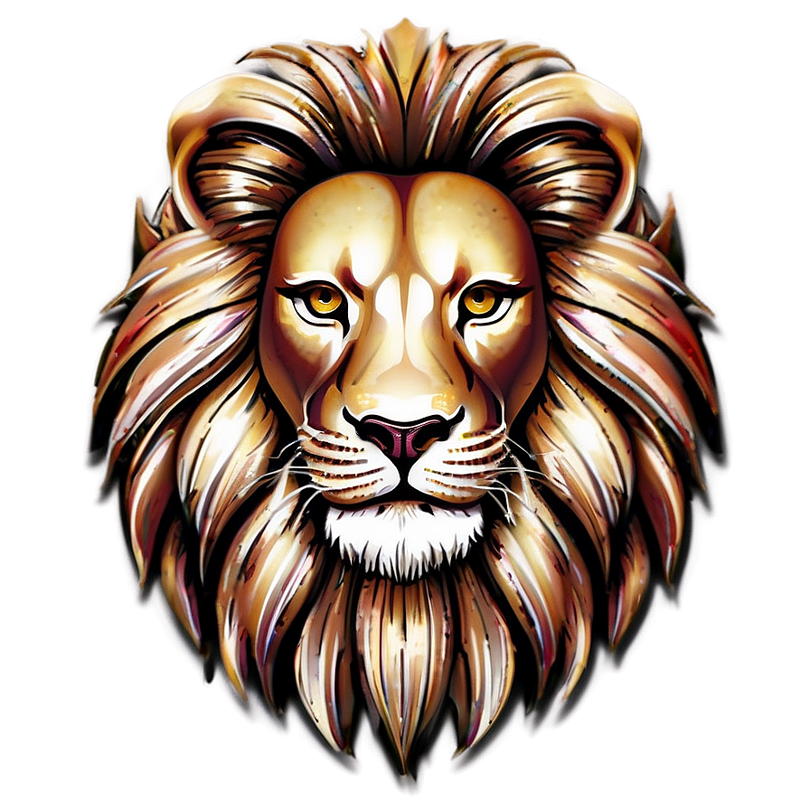Abstract Lion Art Png Dwh PNG