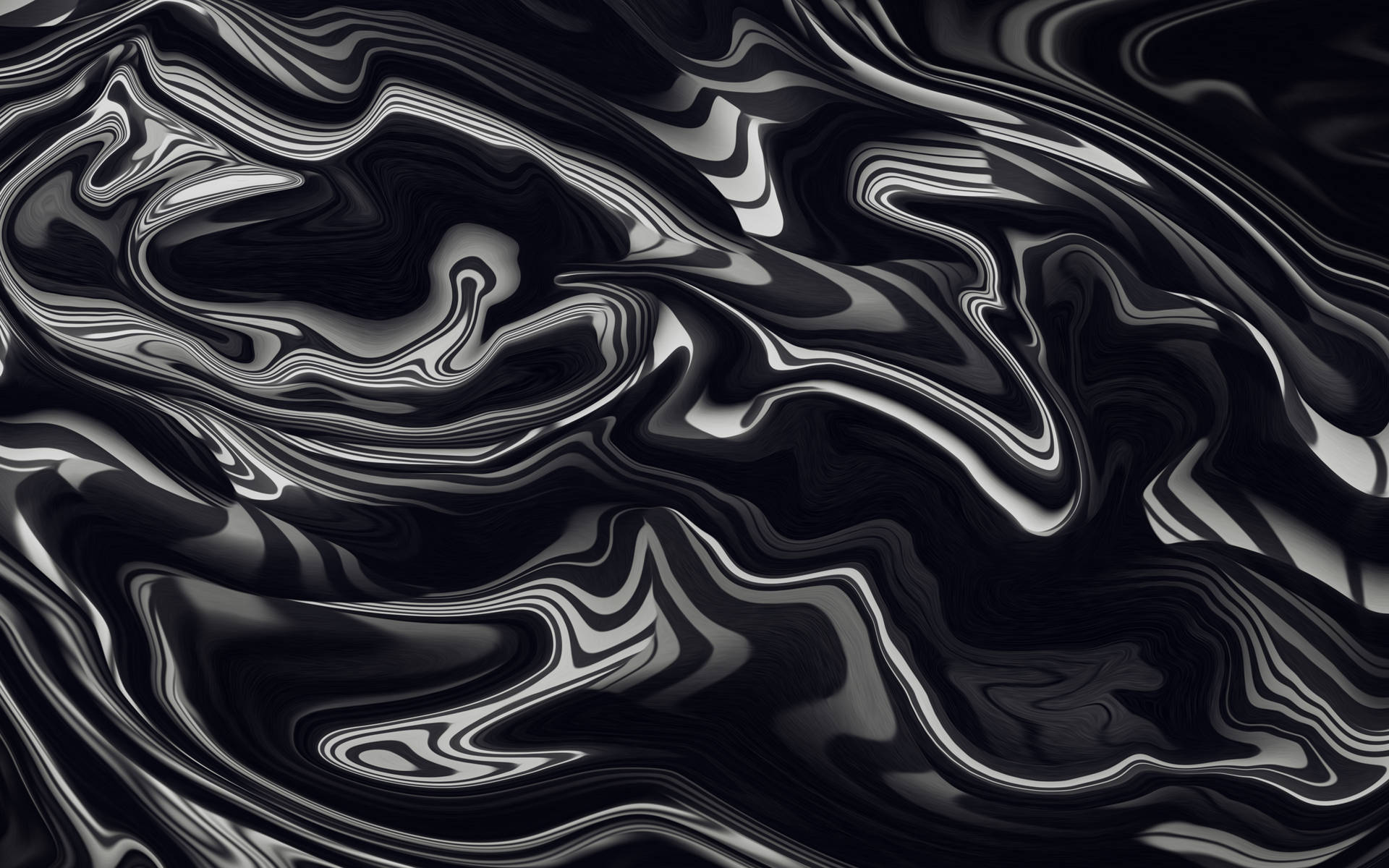 Abstract Liquid Black Mac Wallpaper