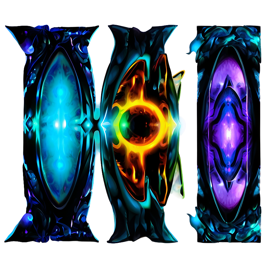 Abstract Magical Portals Png Bek PNG