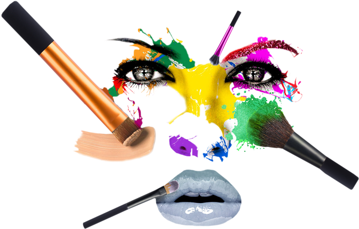 Abstract Makeup Artistry PNG