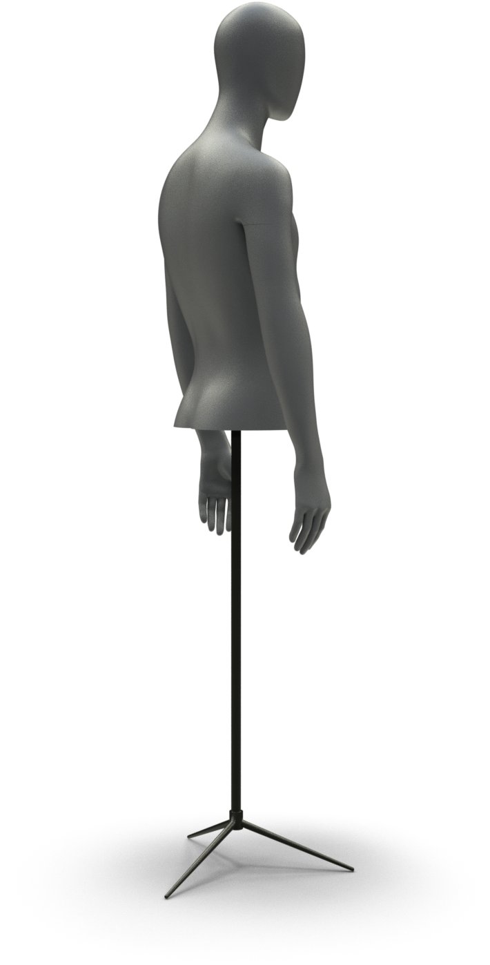 Abstract Mannequin Torso Stand PNG