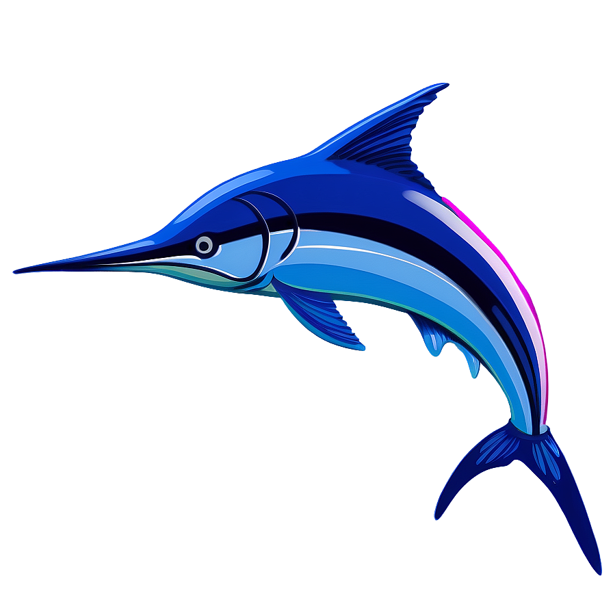 Abstract Marlin Art Png 06242024 PNG