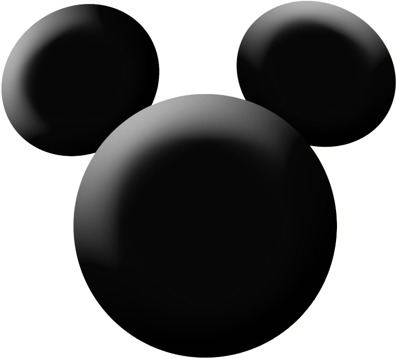 Abstract Mickey Mouse Head3 D Render PNG