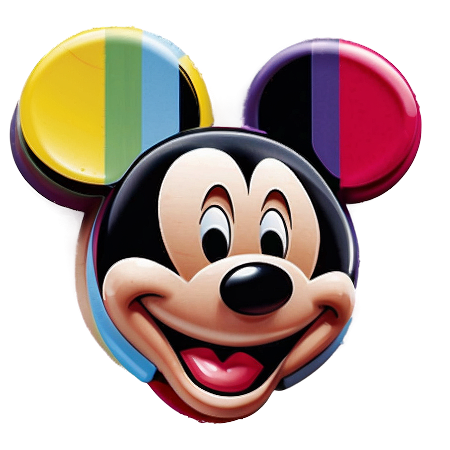 Abstract Mickey Mouse Outline Png Tly51 PNG