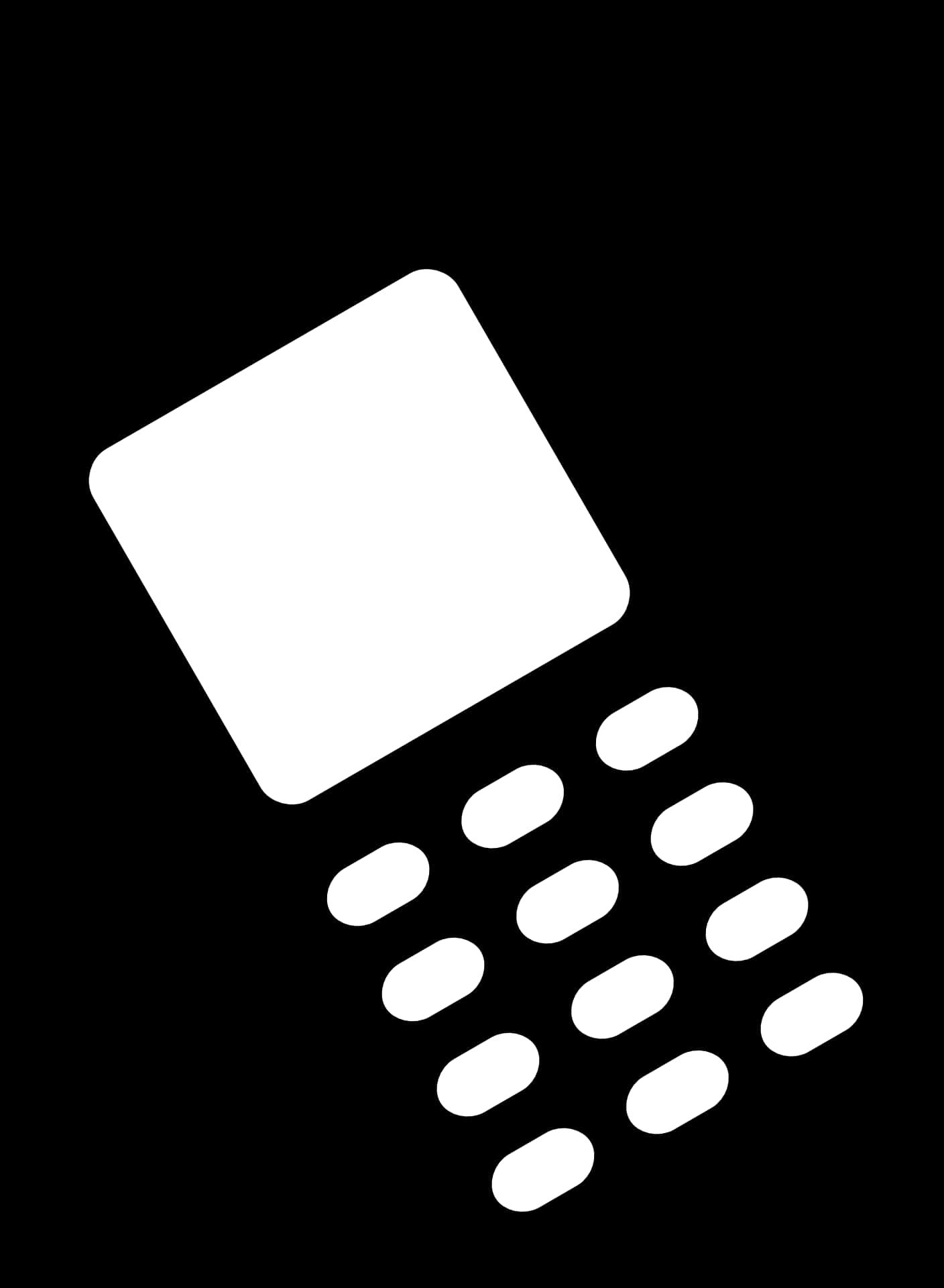 Abstract Mobile Phone Icon PNG