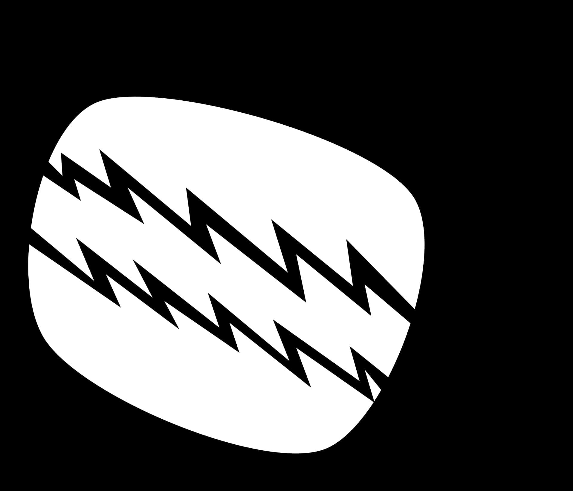 Abstract Monochrome Zigzag Design PNG
