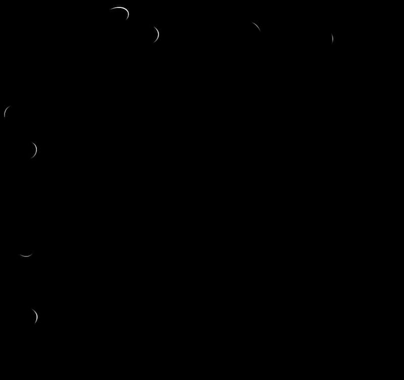 Abstract Moon Phases Vector PNG